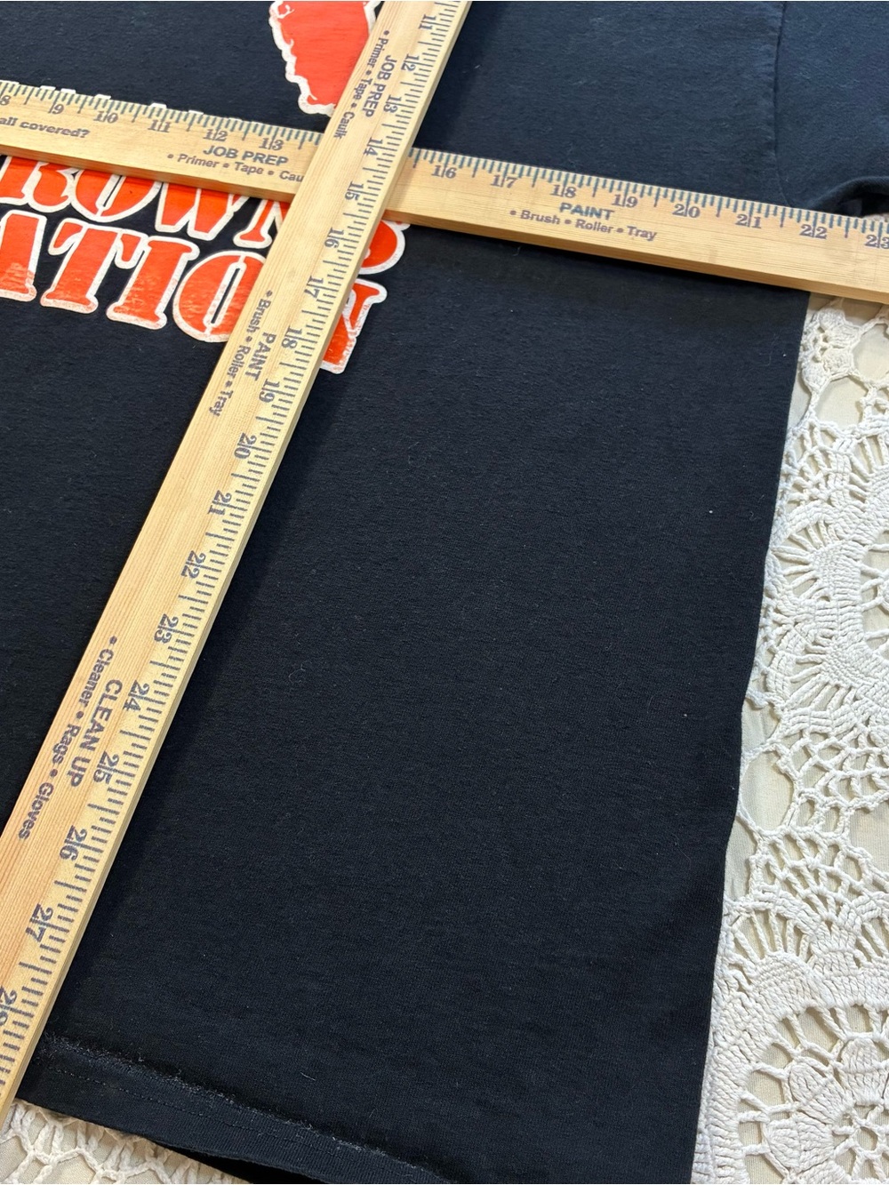 Hanes Cleveland Browns NFL Men's XL Black Graphic T-Shirt Orange White - Picture 8 of 9